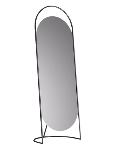Дизайнерское напольное зеркало Glass Memory Queen в металлической раме золотого цвета